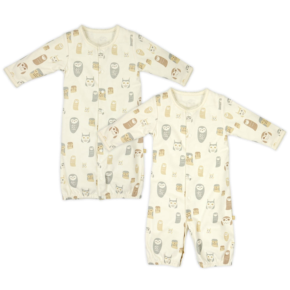 Night Owl Blanket, sleeping gown, booties and mitten set