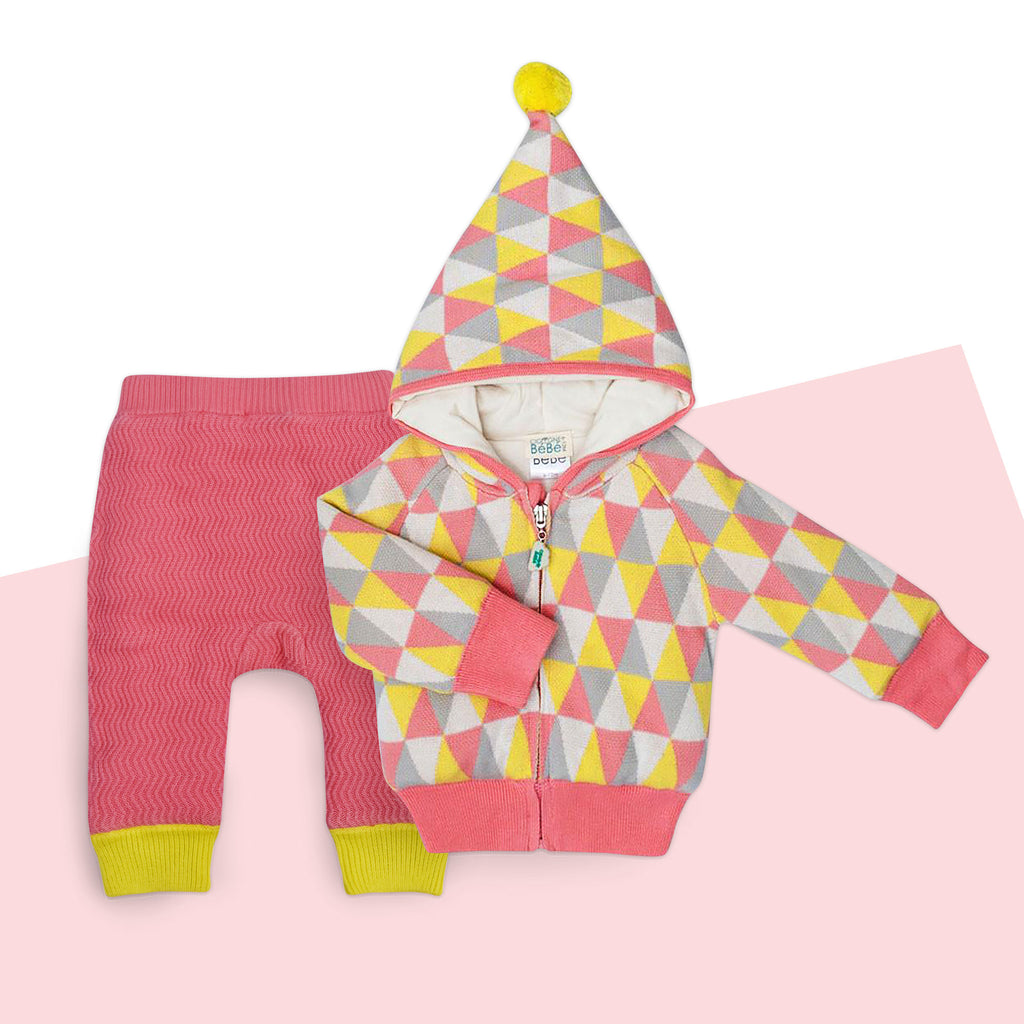 Colorful baby set - Pink and yellow