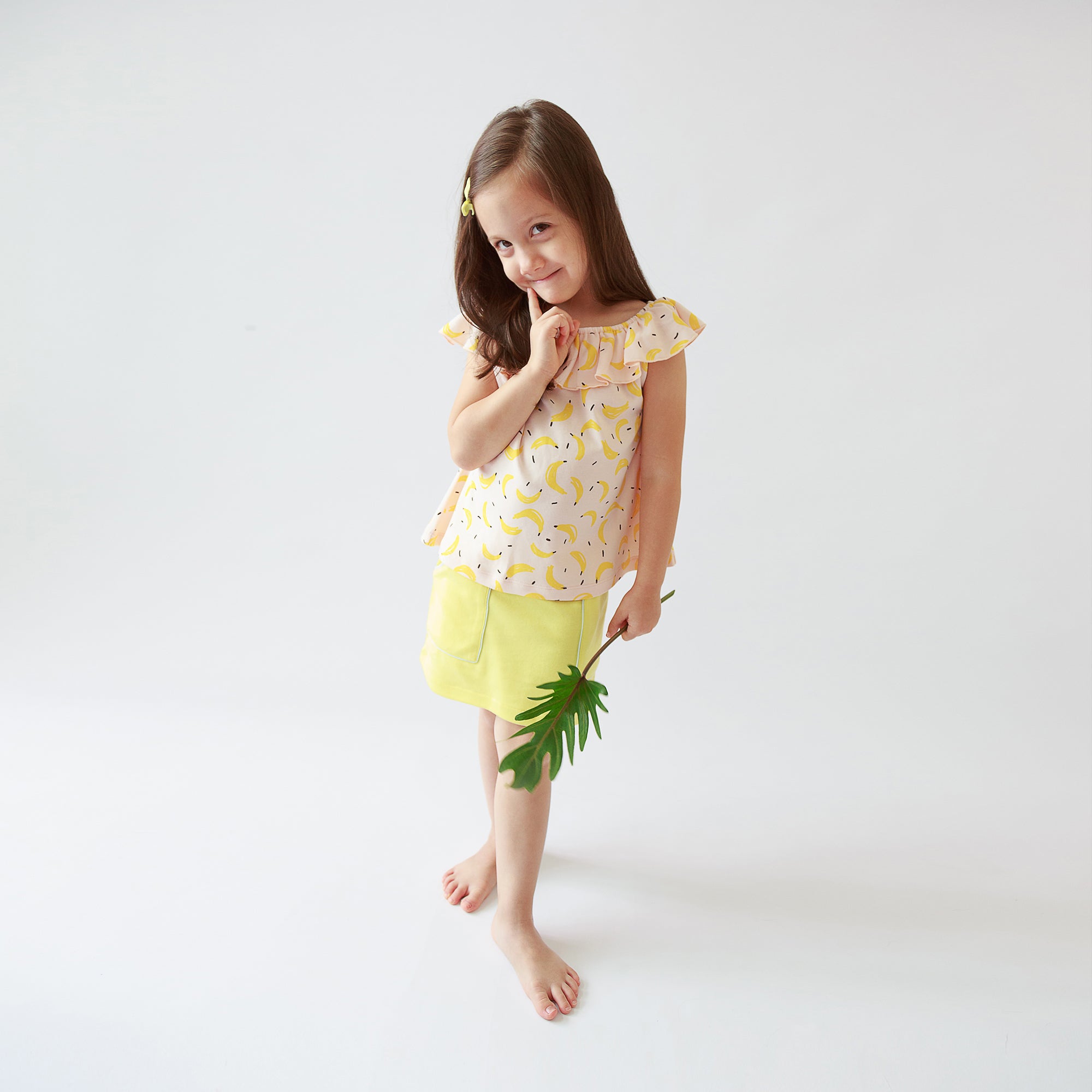 Banana Off Shoulder Top