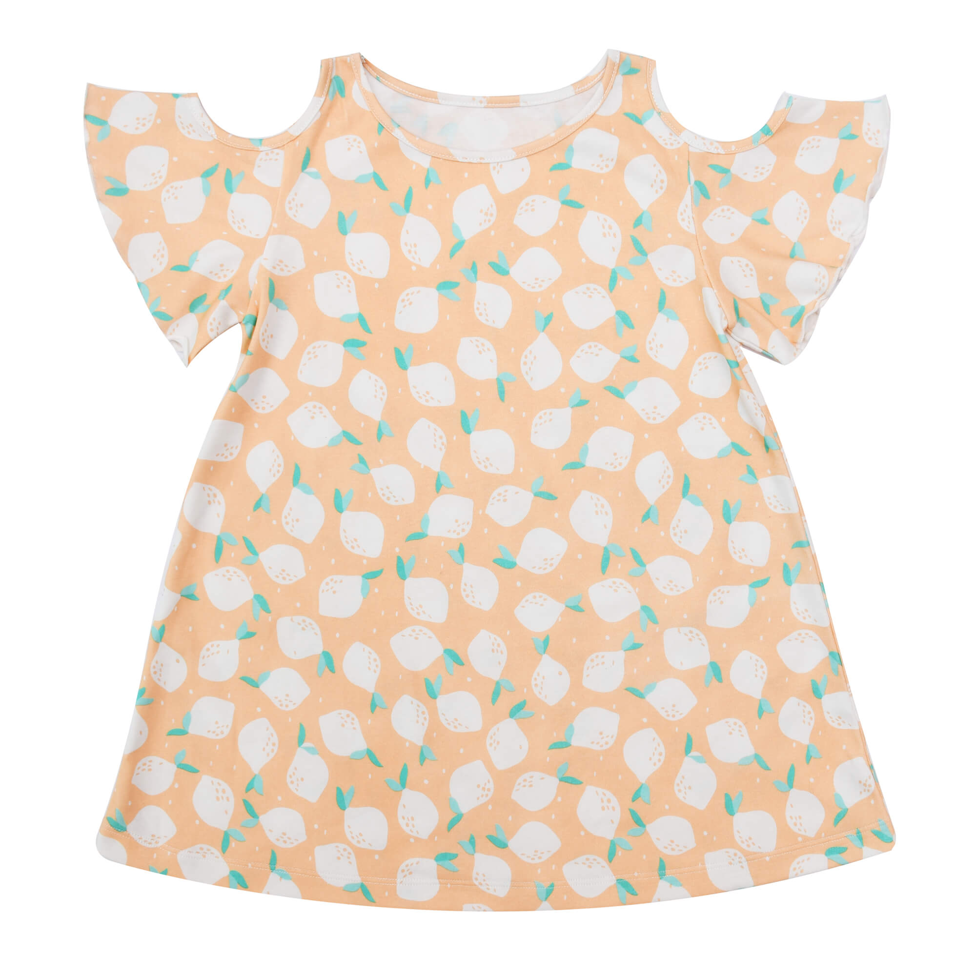 Lemondrop Cold Shoulder Dress