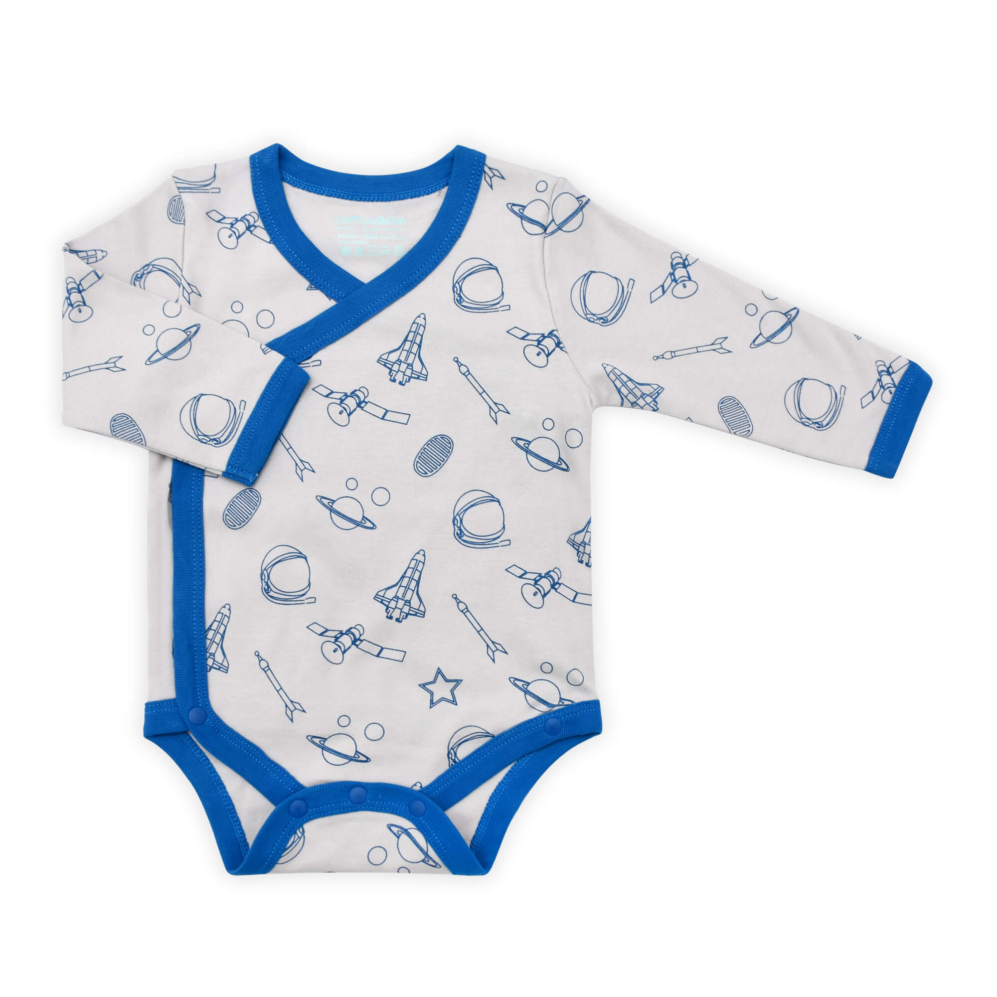 Astro Planet Long Sleeve Organic Bodysuit