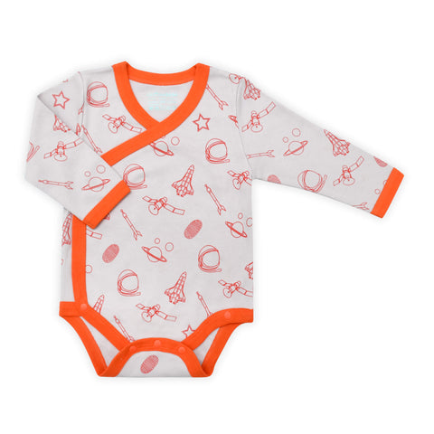 Astro Planet Long Sleeve Organic Bodysuit