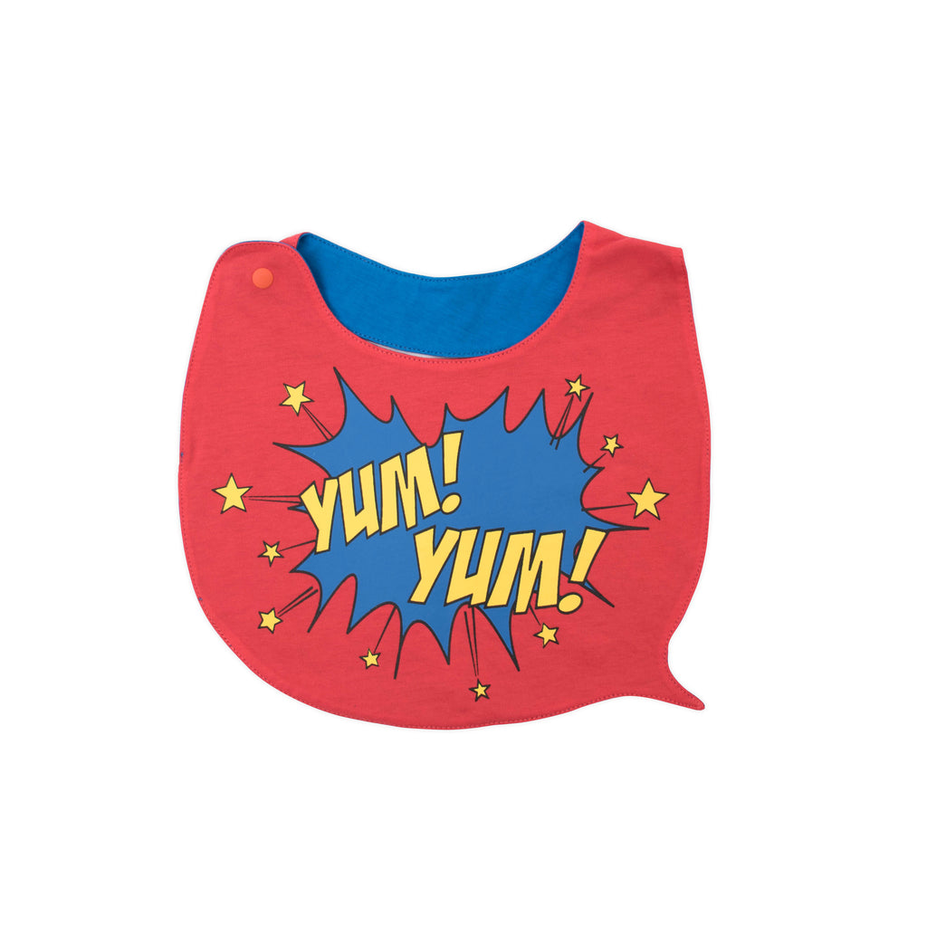 Superhero Yum Yum Bib