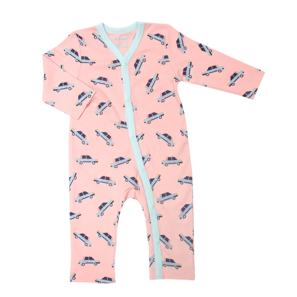 Hong Kong Blue Taxi Organic Romper