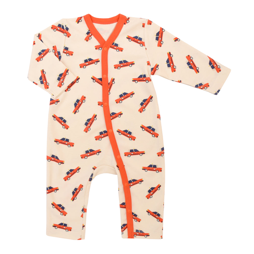 Hong Kong Red Taxi Organic Romper