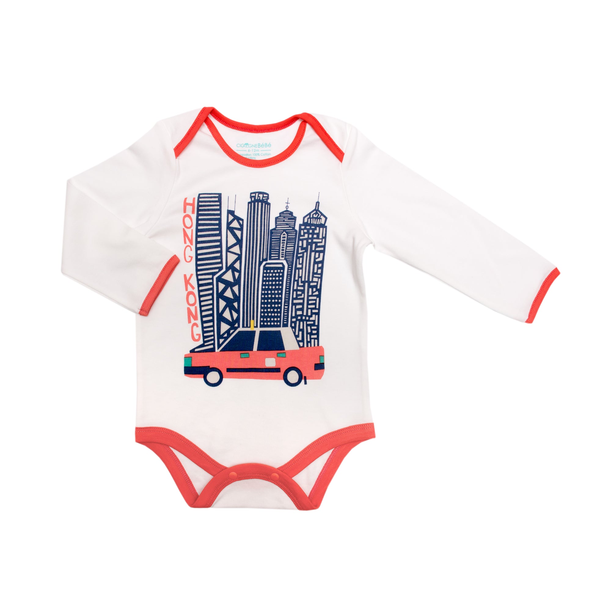Hong Kong Big Taxi Organic Bodysuit