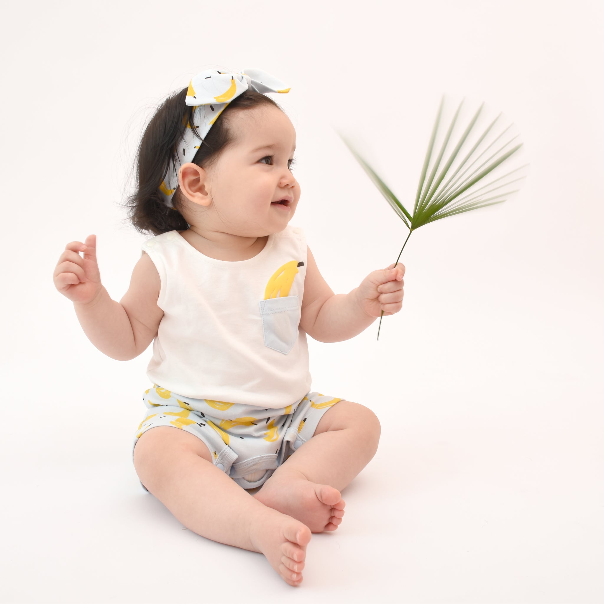 Banana Pocket Tank Romper