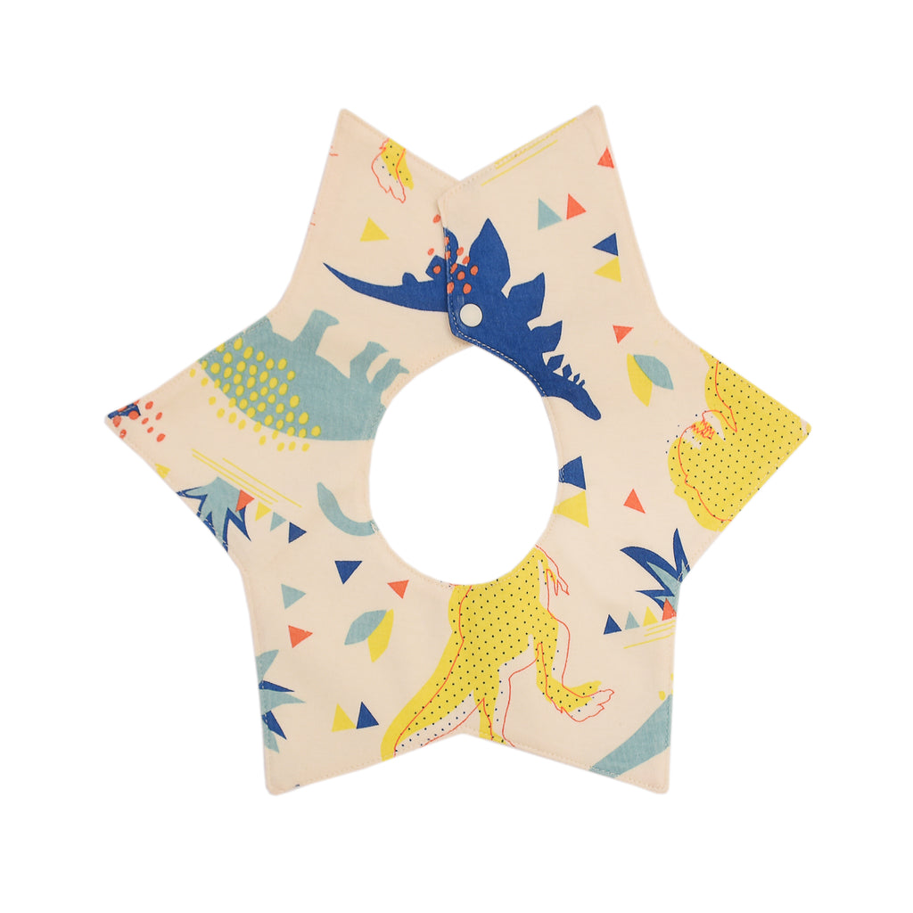 Dino Organic Cotton Star Bib