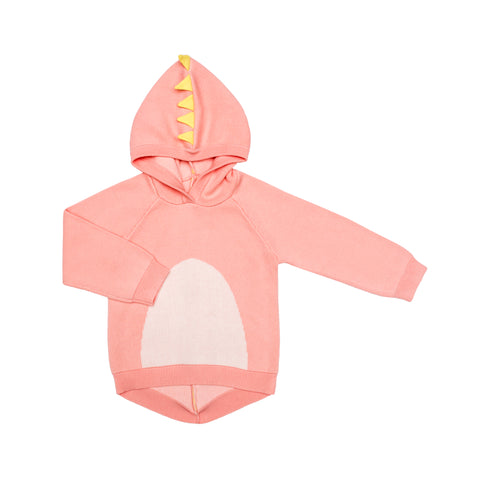 Dino Spikes Knit Hoodie