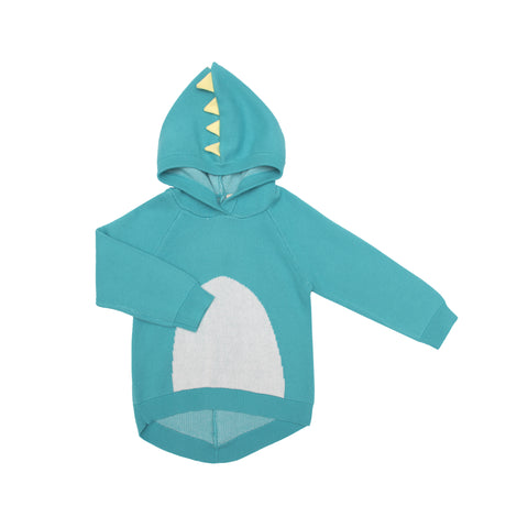 Dino Spikes Knit Hoodie