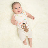 Organic Beach Monkey Tank Romper