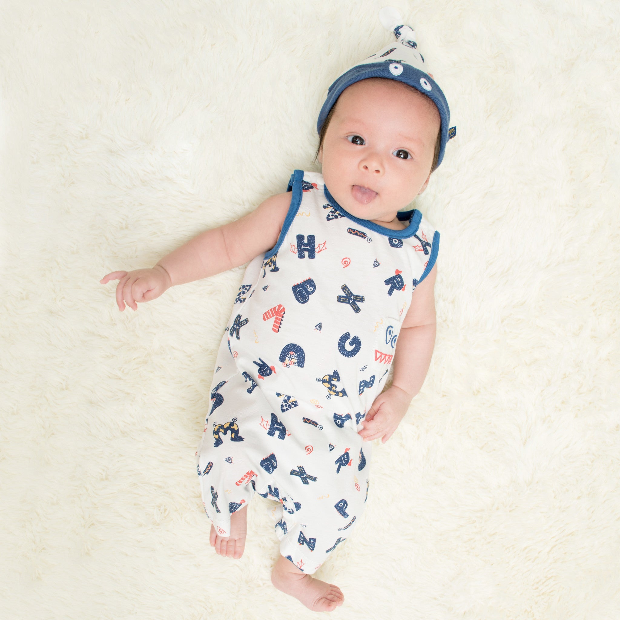 Alphabet Monster Organic Night Hat