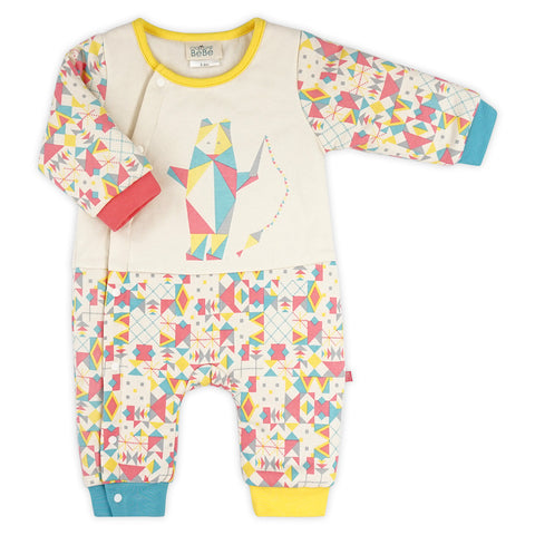 Organic Frosty Bear Romper