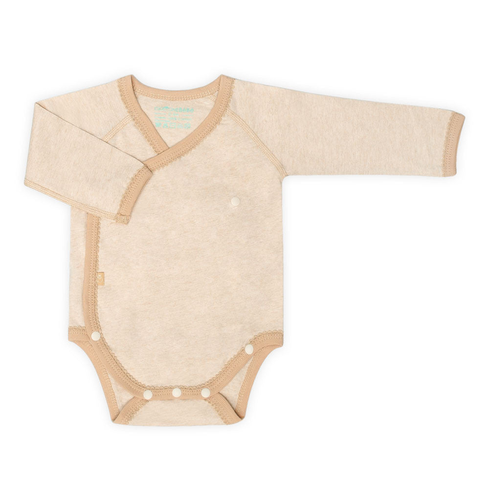 Organic Long Sleeve Wrap Bodysuit