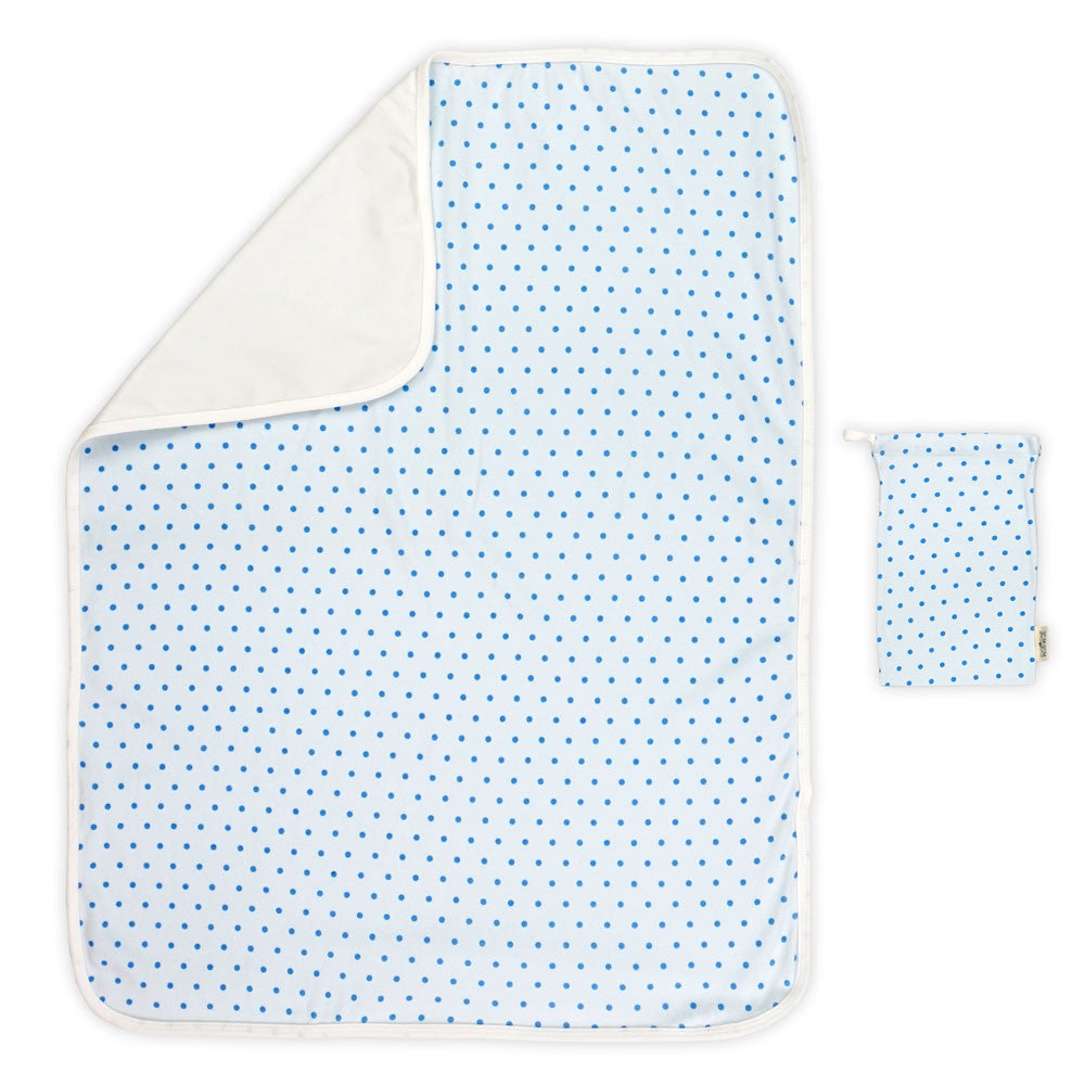 Blue Polka Dot Changing Mat