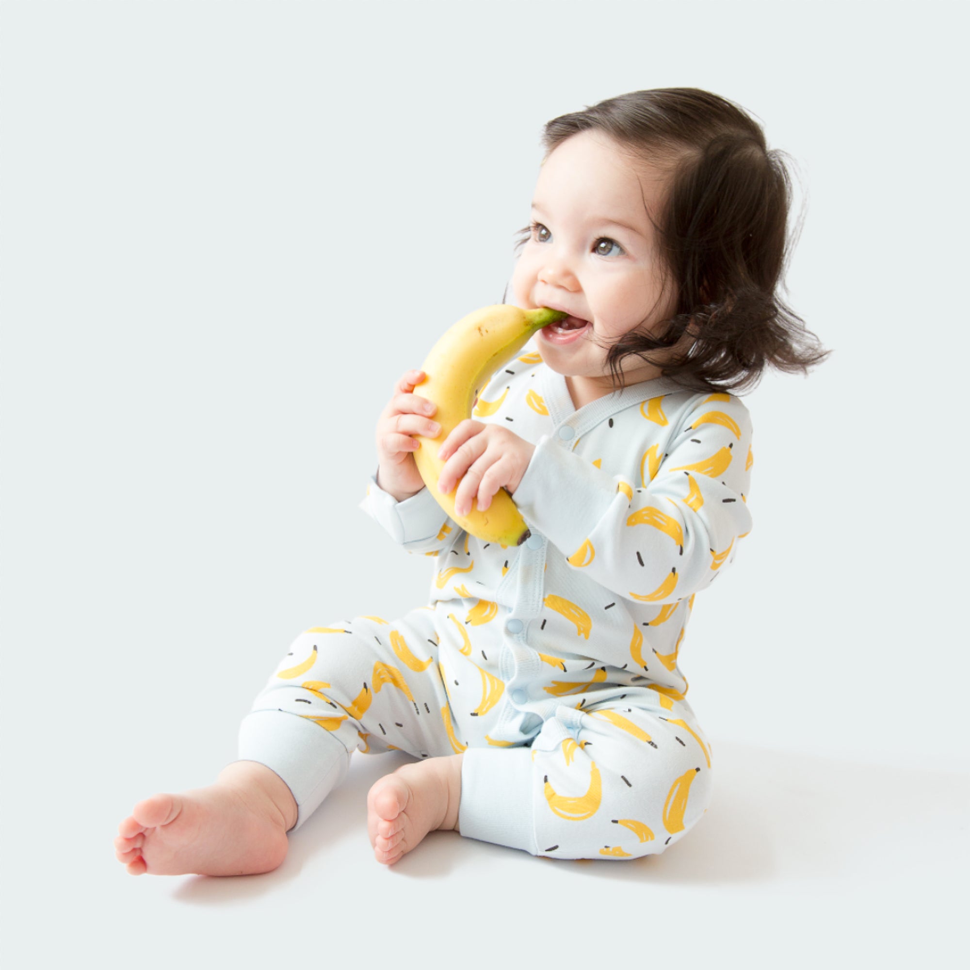 Banana Long Sleeve Romper