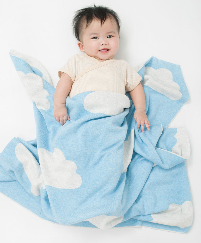 Cloudy Blanket Baby Blue
