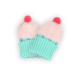 Cupcake Knitwear Gift Set: Cardigan, Knitted Gloves, Knitted Hat, Knitted Booties