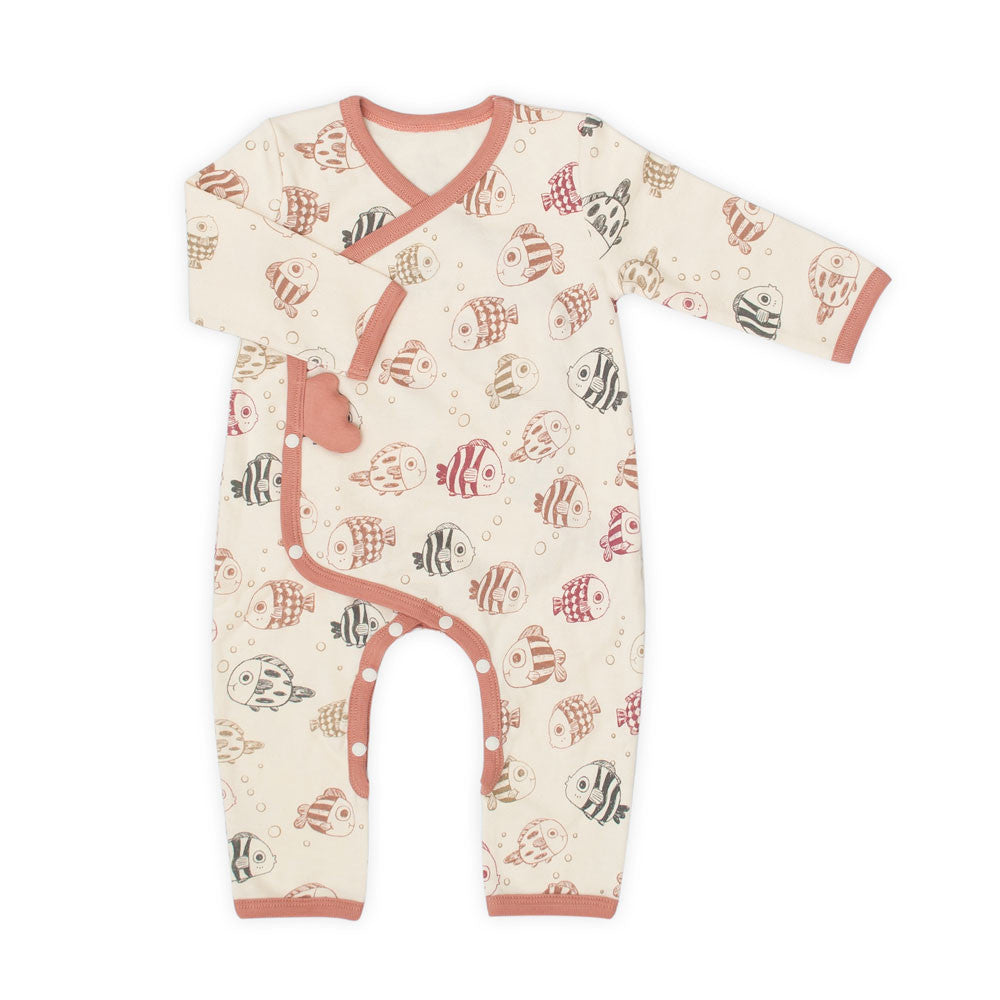 Under the Sea Organic Long Sleeve Romper