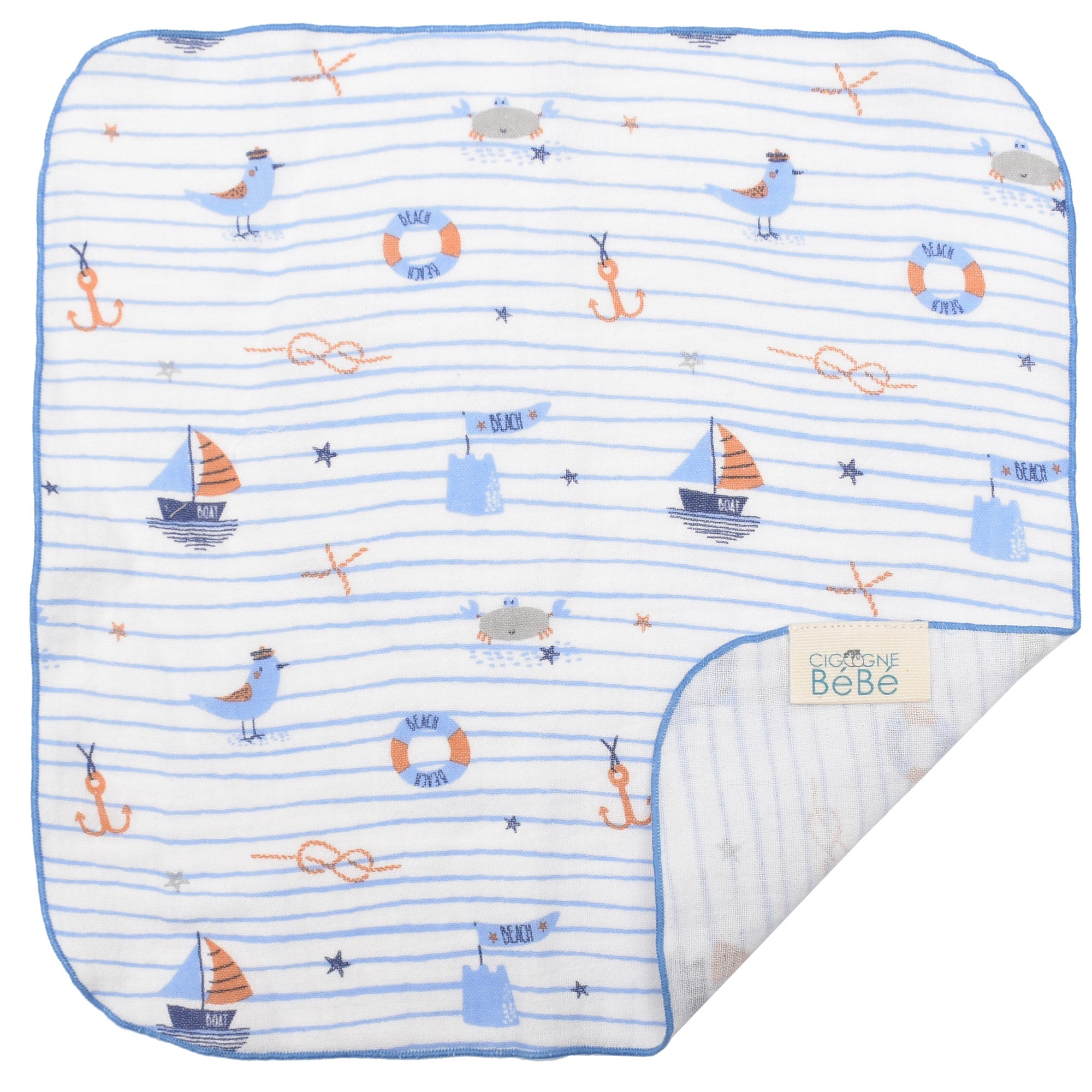 Seaside Muslin Handkerchief