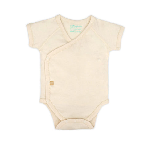 Organic Short Sleeve Wrap Bodysuit